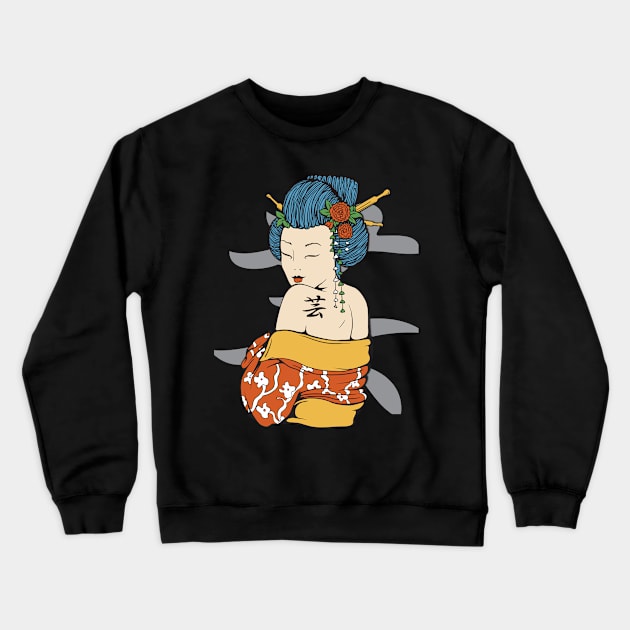 Geisha 07 Crewneck Sweatshirt by Verboten